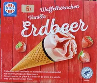 Waffelhörnchen Vanille-Erdbeer