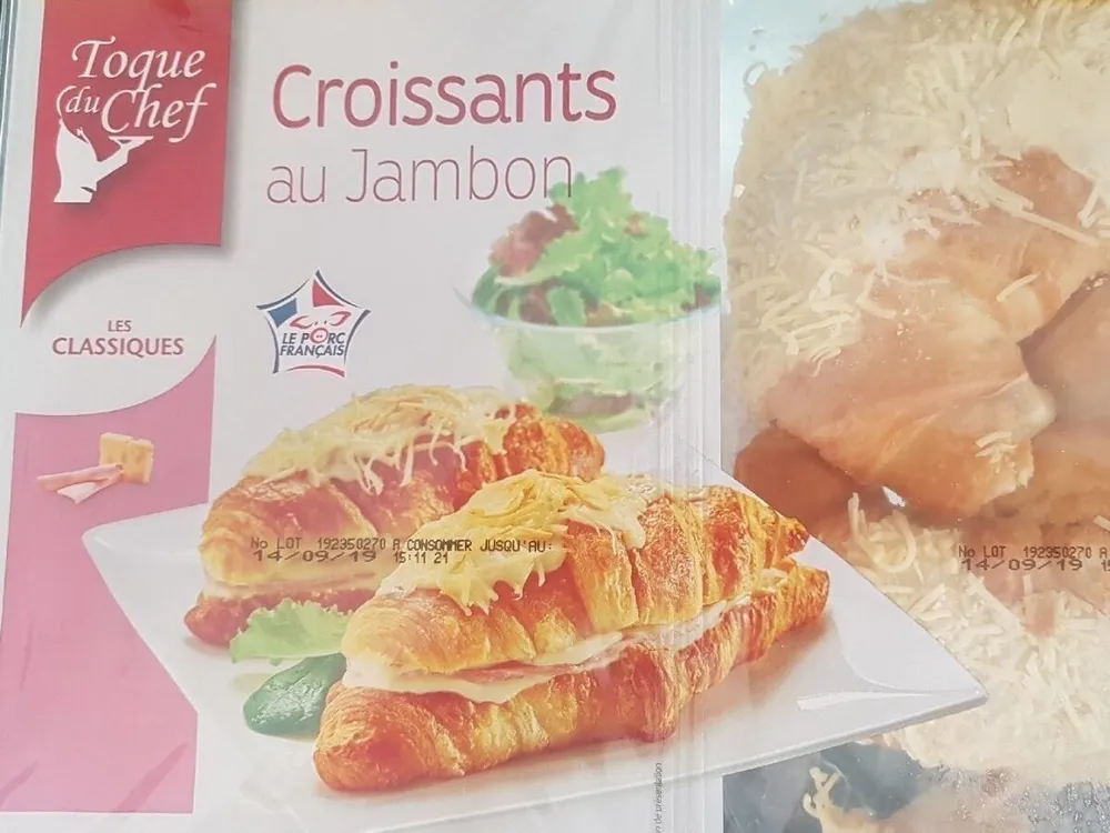 Croissants au jambon