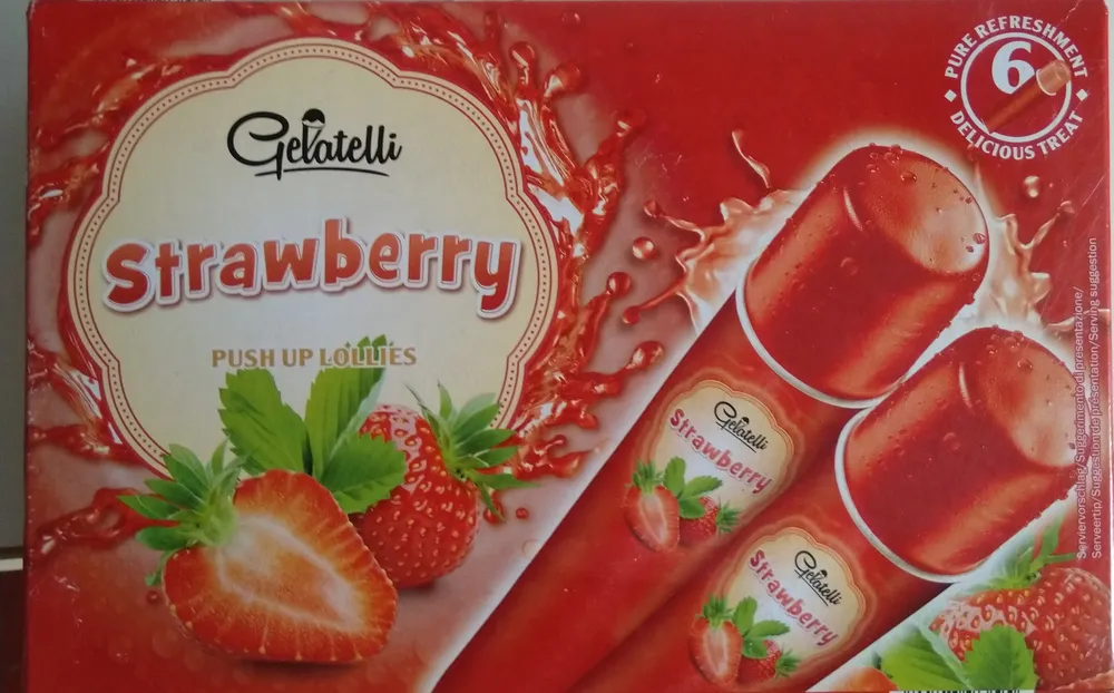 Strawberry Push Up Lollies