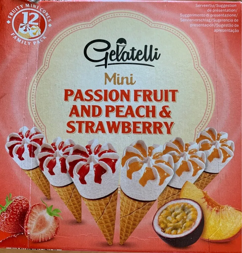 Ecorino mini, passion fruit and peach & strawberry