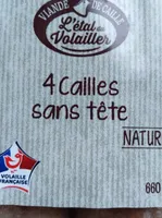 Cailles natures