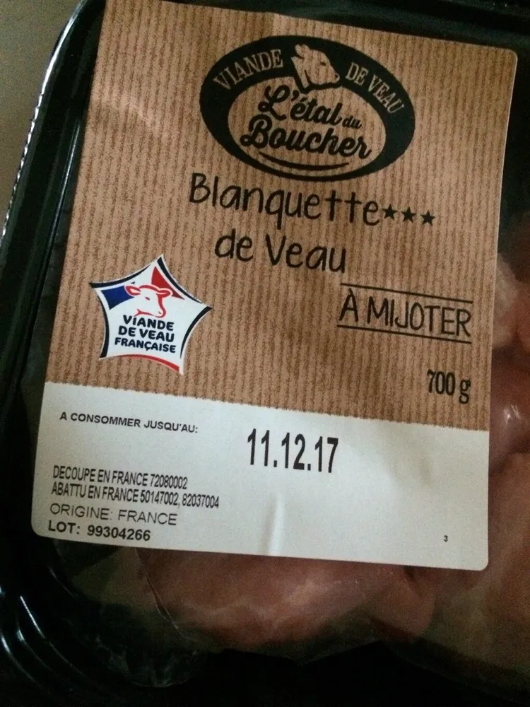 Blanquette de veau