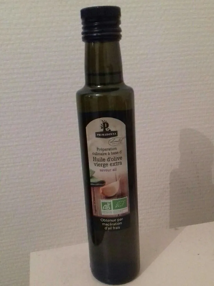Huile d'olive vierges extra saveur ail
