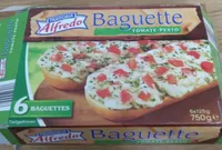 Pizza baguette alfredo