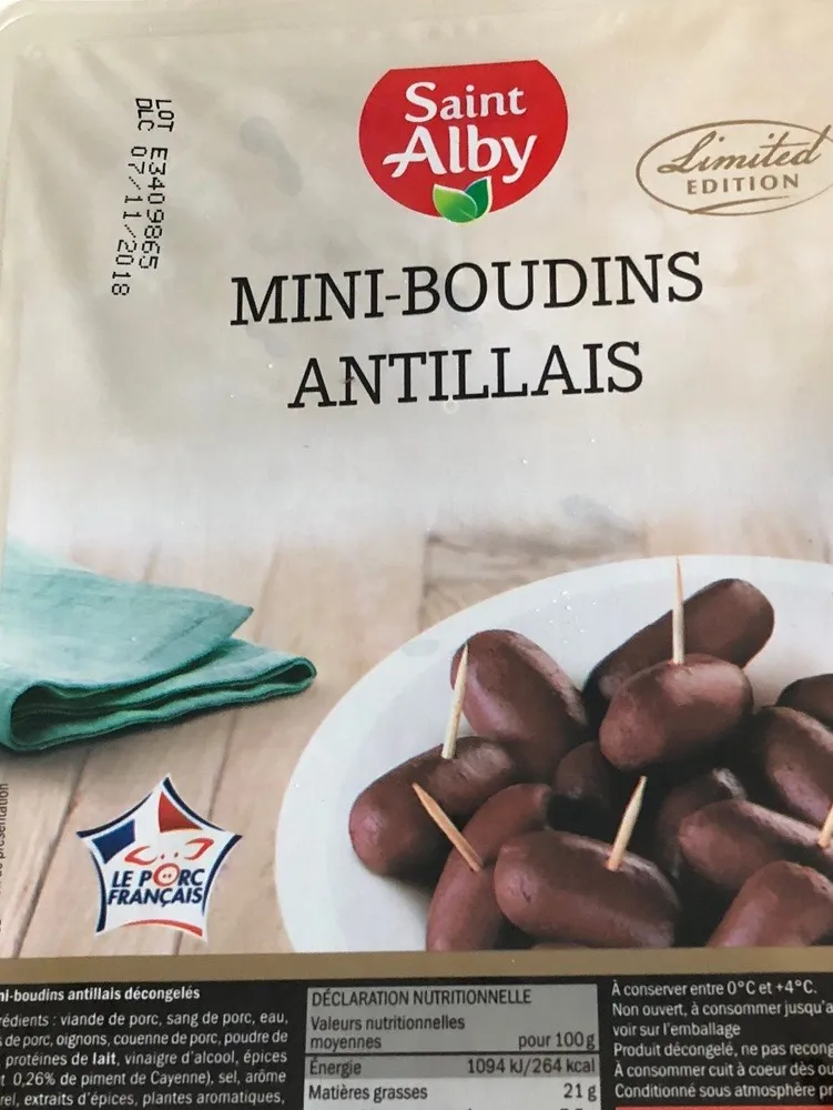 Mini boudins antillais