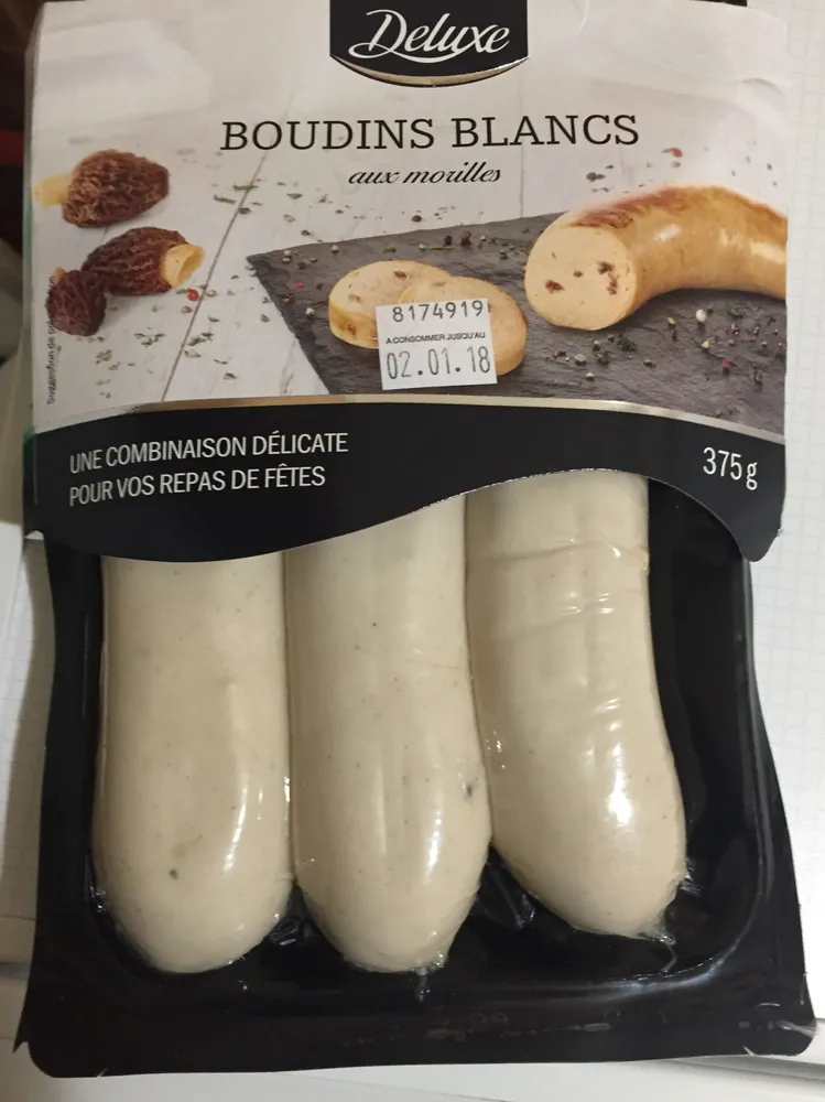 Boudins blancs aux morilles