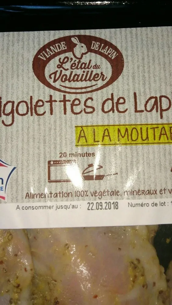 Gigolettes de lapin  à la moutarde