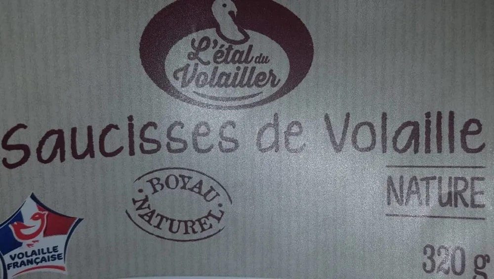 Saucisses de volaille
