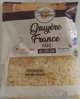 Gruyère France râpé au lait cru