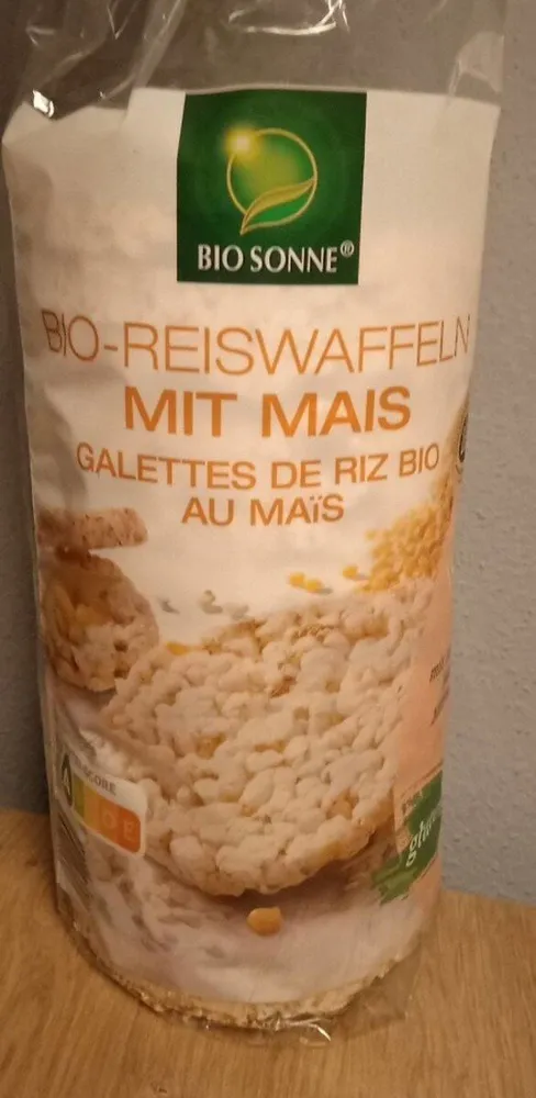 Bio-Reiswaffeln mit Mais