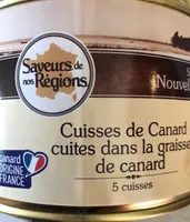 Cuisses de canard cuites dans la graisse de canard