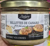 Rillettes de canard, 20% foie gras de canard