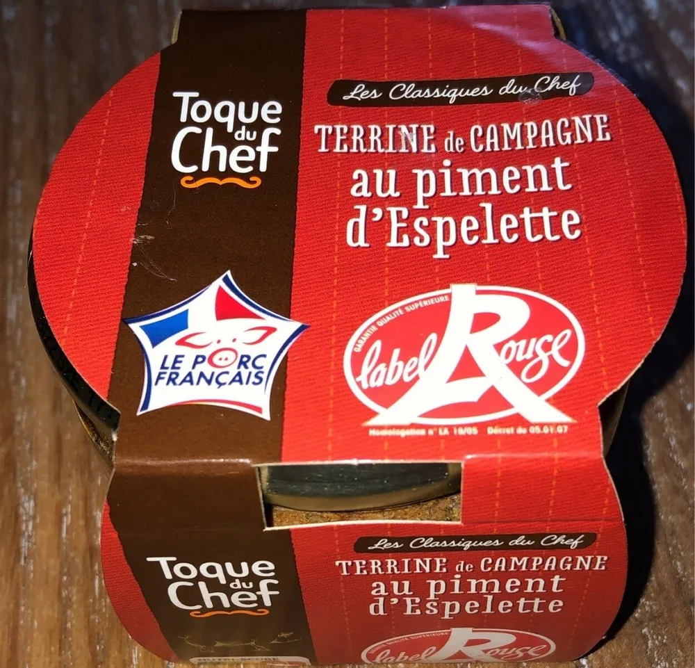Tarrine de campage au piment d'espelette