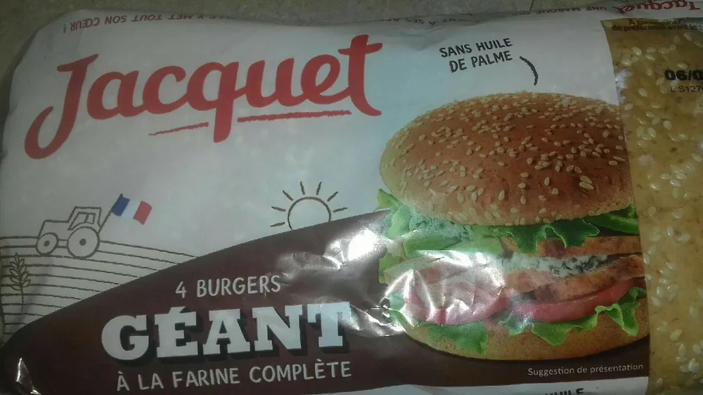 Jacquet burger à la farine complète