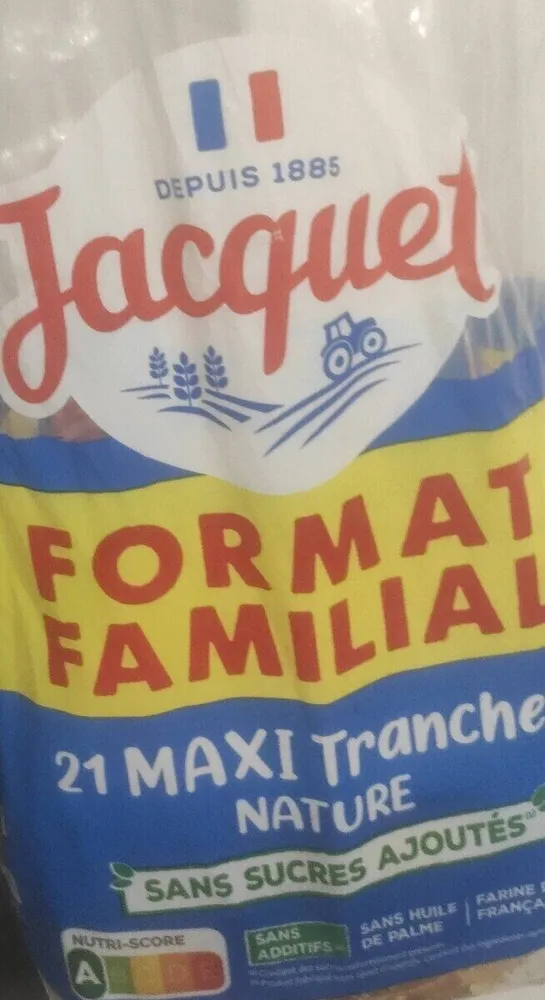 Format Familial 21 Maxi Tranches Nature Sans sucres ajoutés