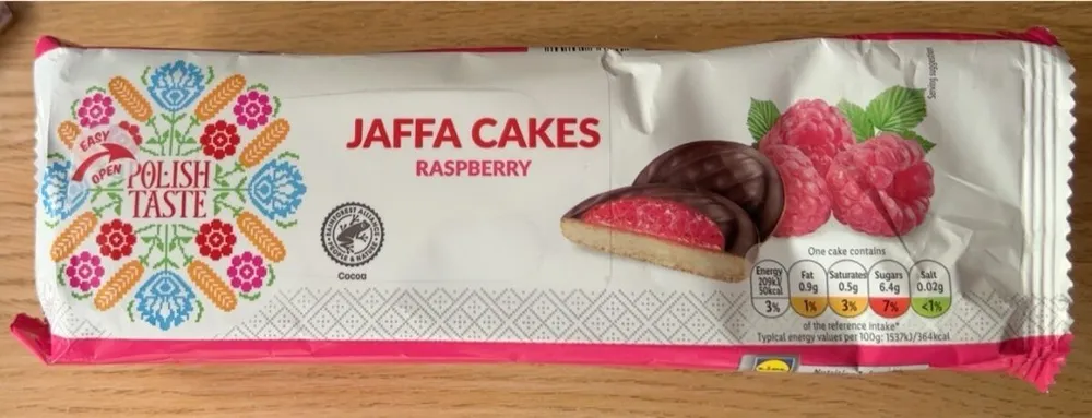Raspberry Jaffa Cakes