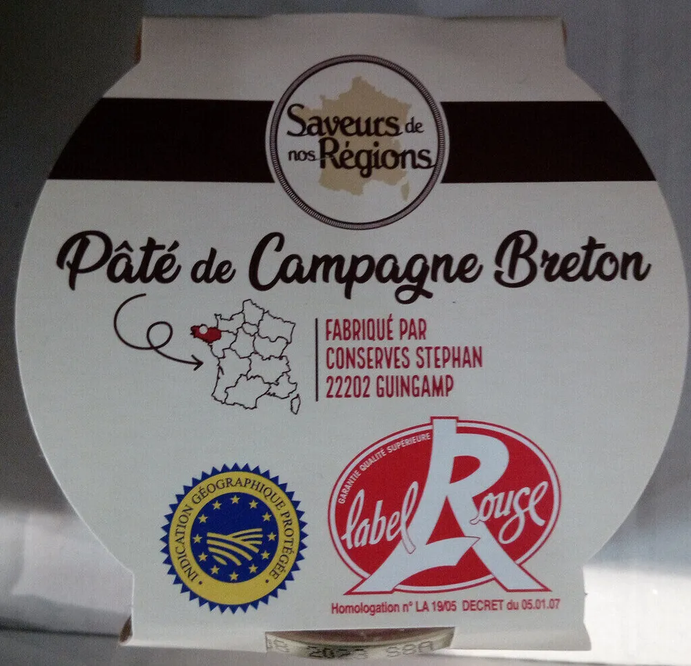 Pâté campagne breton IGP