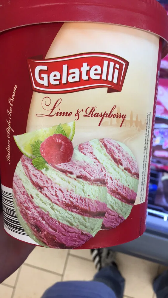 Gelato alla limetta e lampone