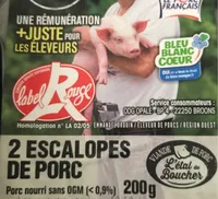 2 escalopes de porc