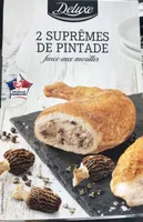 2 supremes de pintade farce aux morilles