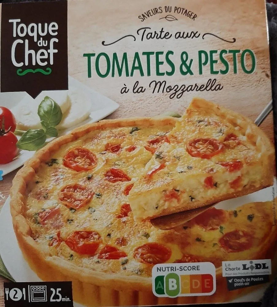 Tarte aux tomates et pesto à la mozzarella