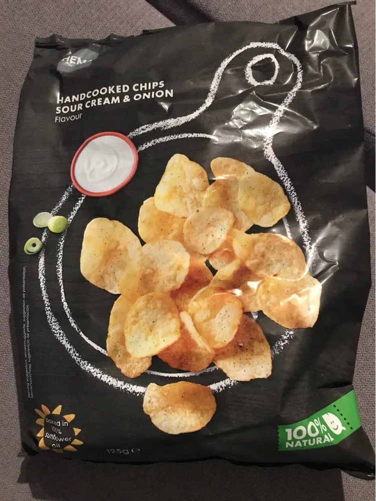 Handcooked chips sour cream&onion
