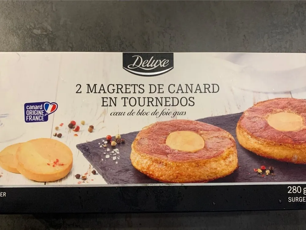 2 magrets de canard en tournedos