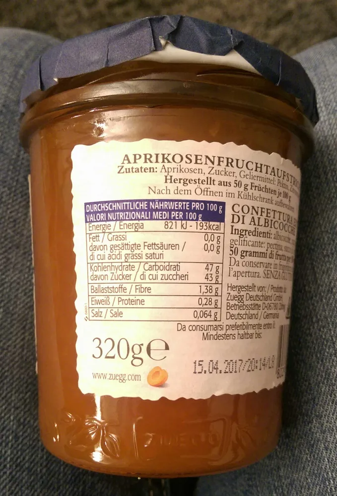 APRIKOSENFRUCHTAUFSTRICH