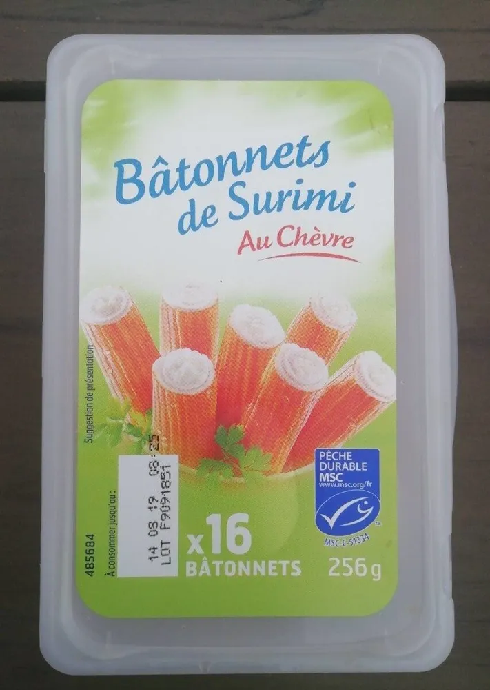 Bâtonnets de surimi au chèvre