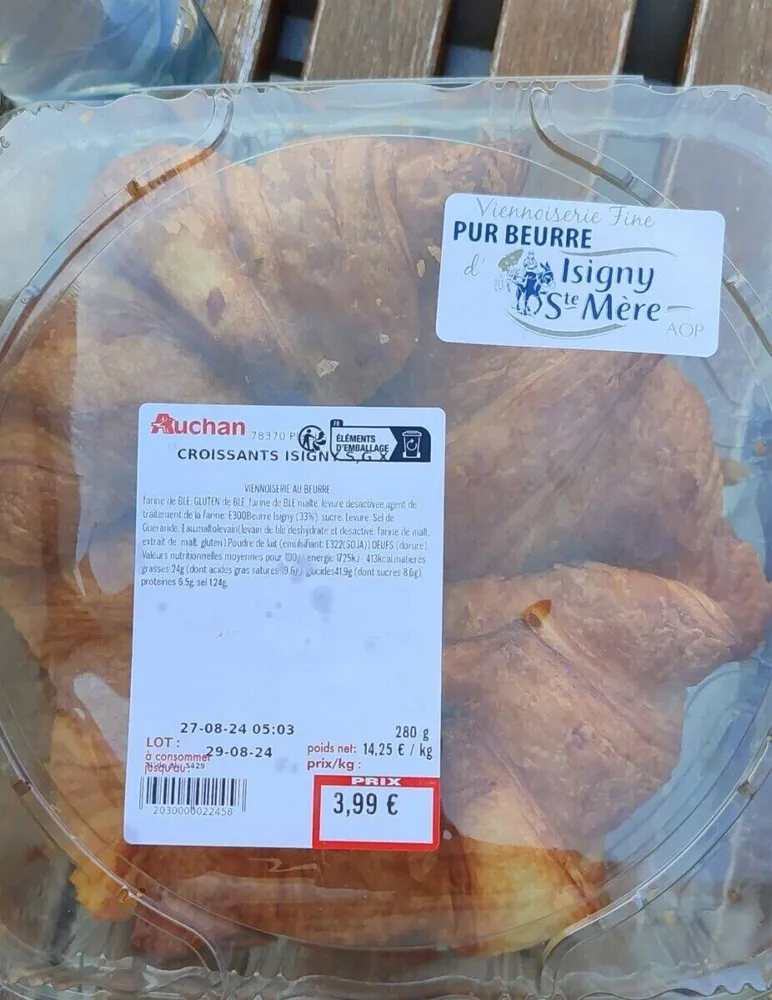 Croissants au beurre d'Isigny Ste mère