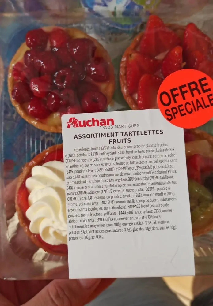 Assortiment tartelettes fruits