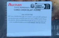 Cake chocolat poire