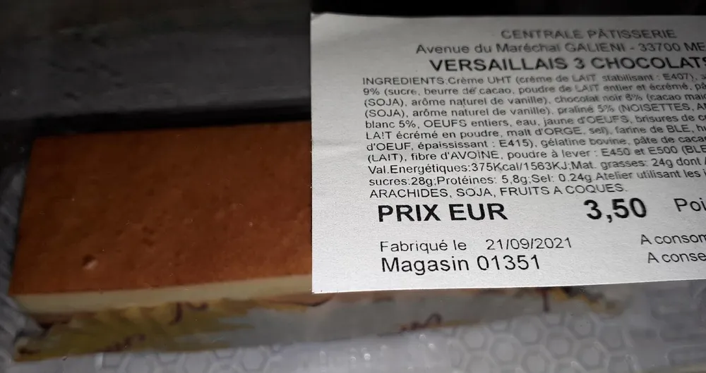 Versaillais 3 chocolats ×2