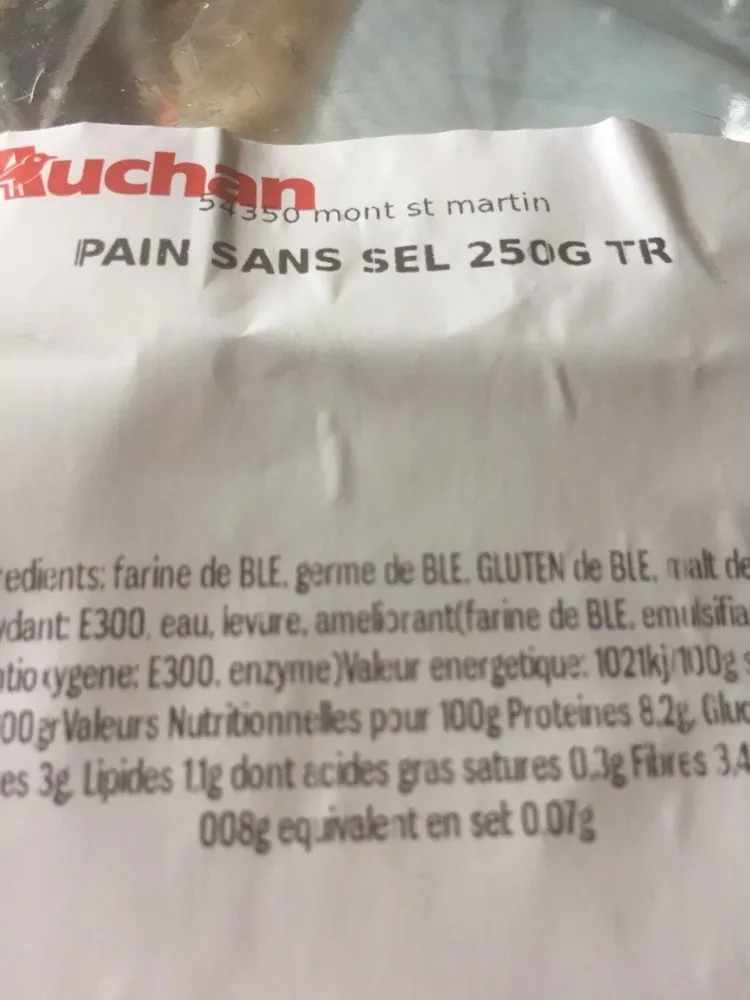 Pain sans sel