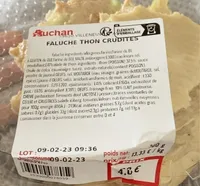 Faluche thon crudités