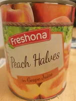 Peach Halves in Grape Juice