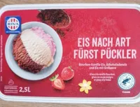 Glace Vanille bourbon, cacao maigre et fraise