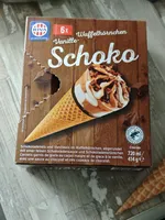 Vanille-Schoko Waffelhörnchen