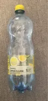 Lemon and lime sparkling mineral water drink