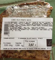 Cake aux fruits secs