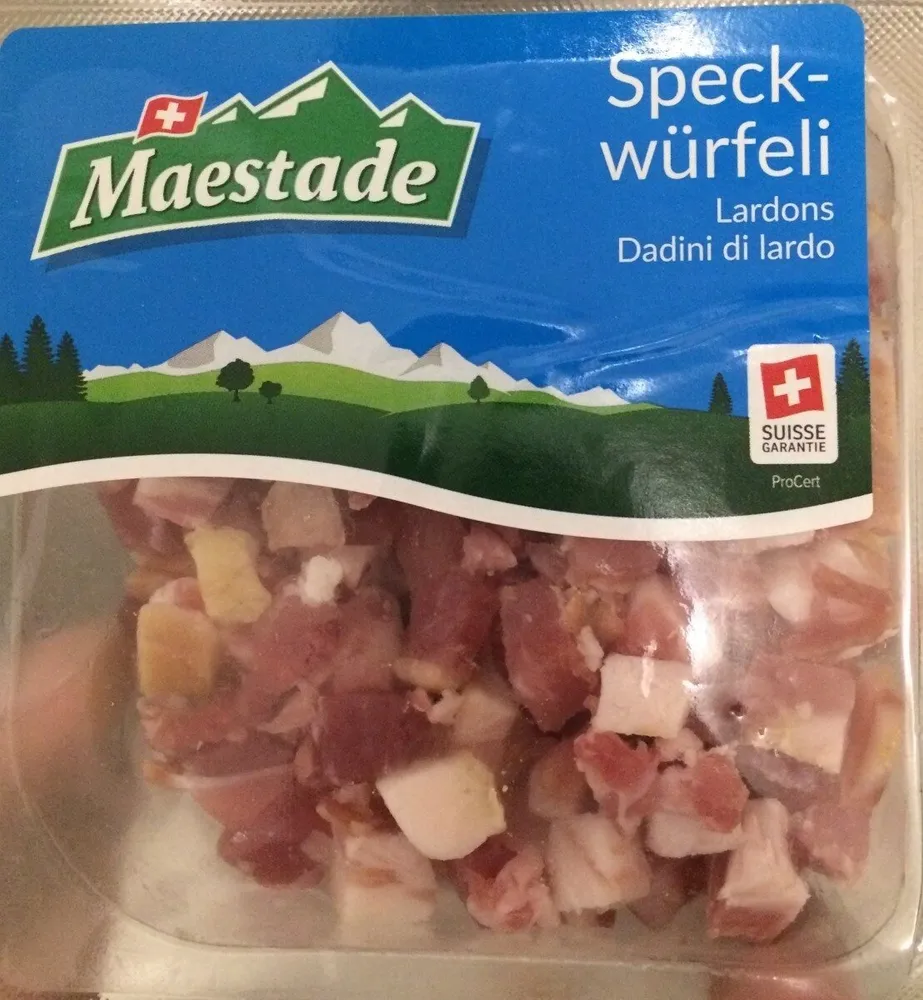 Speck Gewürfelt