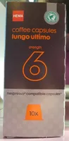 Coffee capsules lungo ultimo strength 6