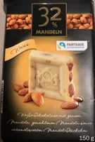 Chocolat blanc 32% amandes