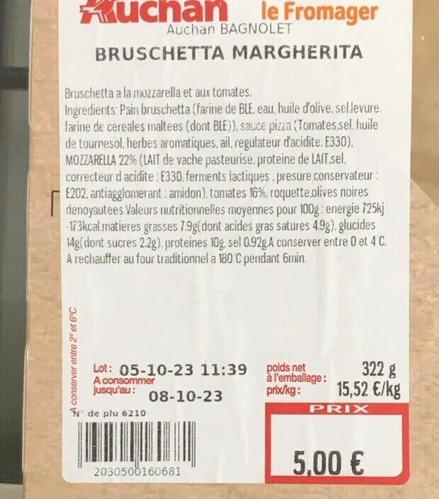 Bruschetta margherita