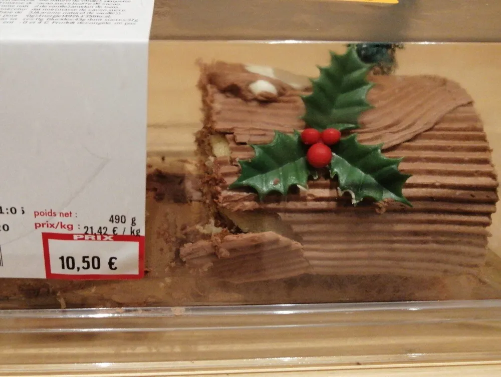 Bûche crème au beurre