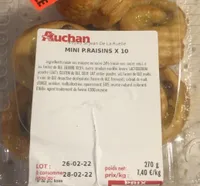 Mini pains aux raisins
