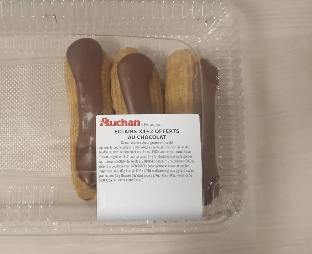 Éclairs au chocolat