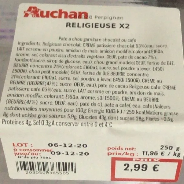 Religieuse au chocolat