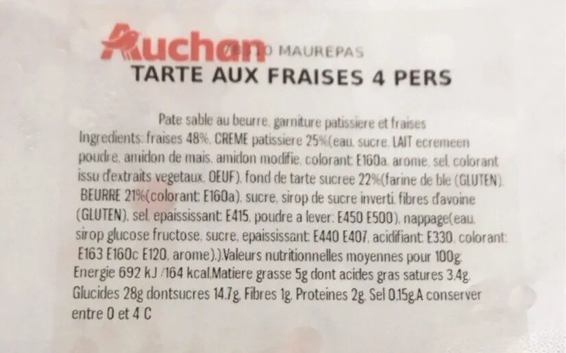 Tarte aux fraises