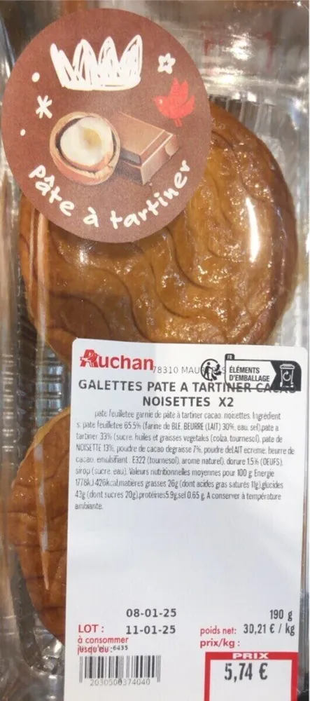 Galettes Nutella Auchan